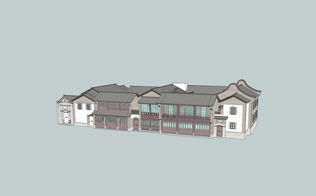 中式庭院.skp